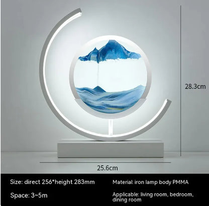 Chinese Style Hourglass Table Lamp