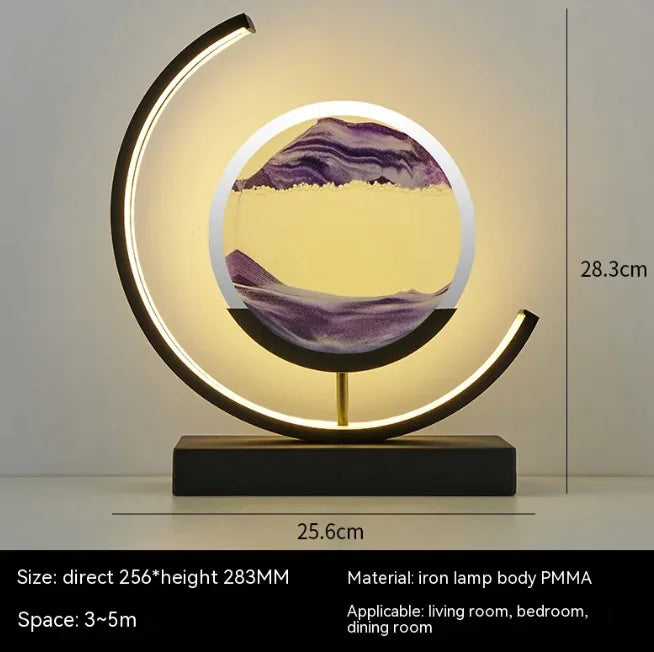 Chinese Style Hourglass Table Lamp