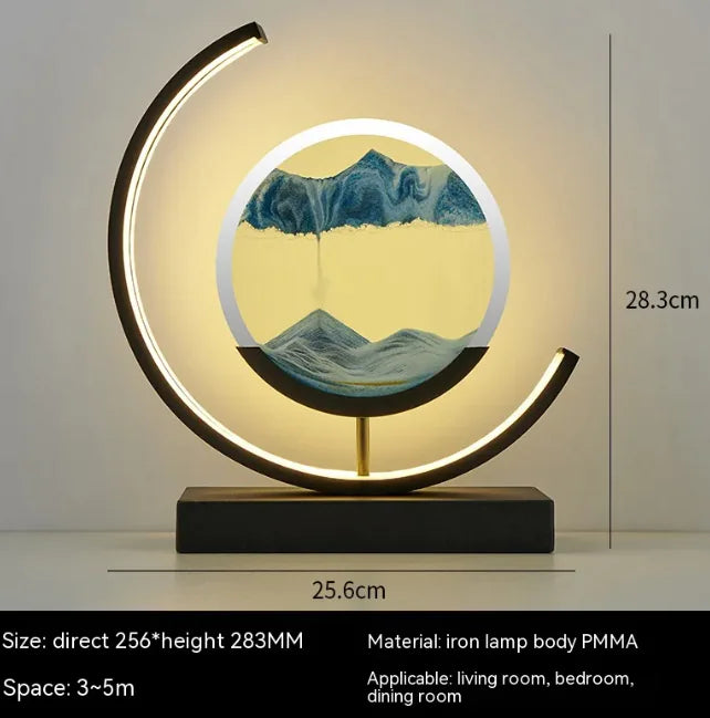 Chinese Style Hourglass Table Lamp