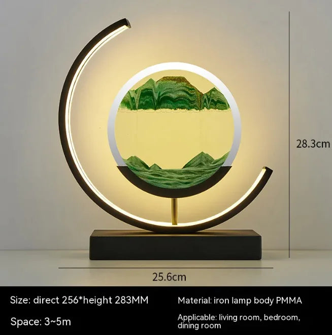 Chinese Style Hourglass Table Lamp