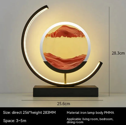 Chinese Style Hourglass Table Lamp